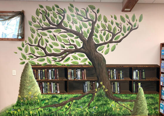 Library Mural - Acrylic